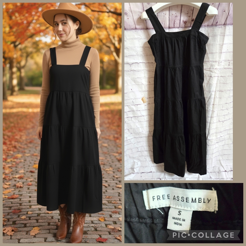 FREE ASSEMBILY -  Black Women's Dress